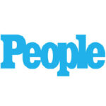 Logo for People Magazine in large, bold, light blue letters.